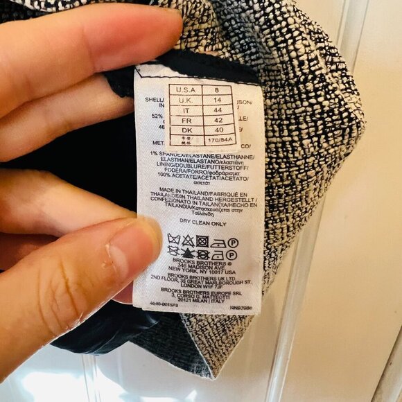 Brooks Brothers Tweed Pencil Dress Size 8 - Picture 7 of 13